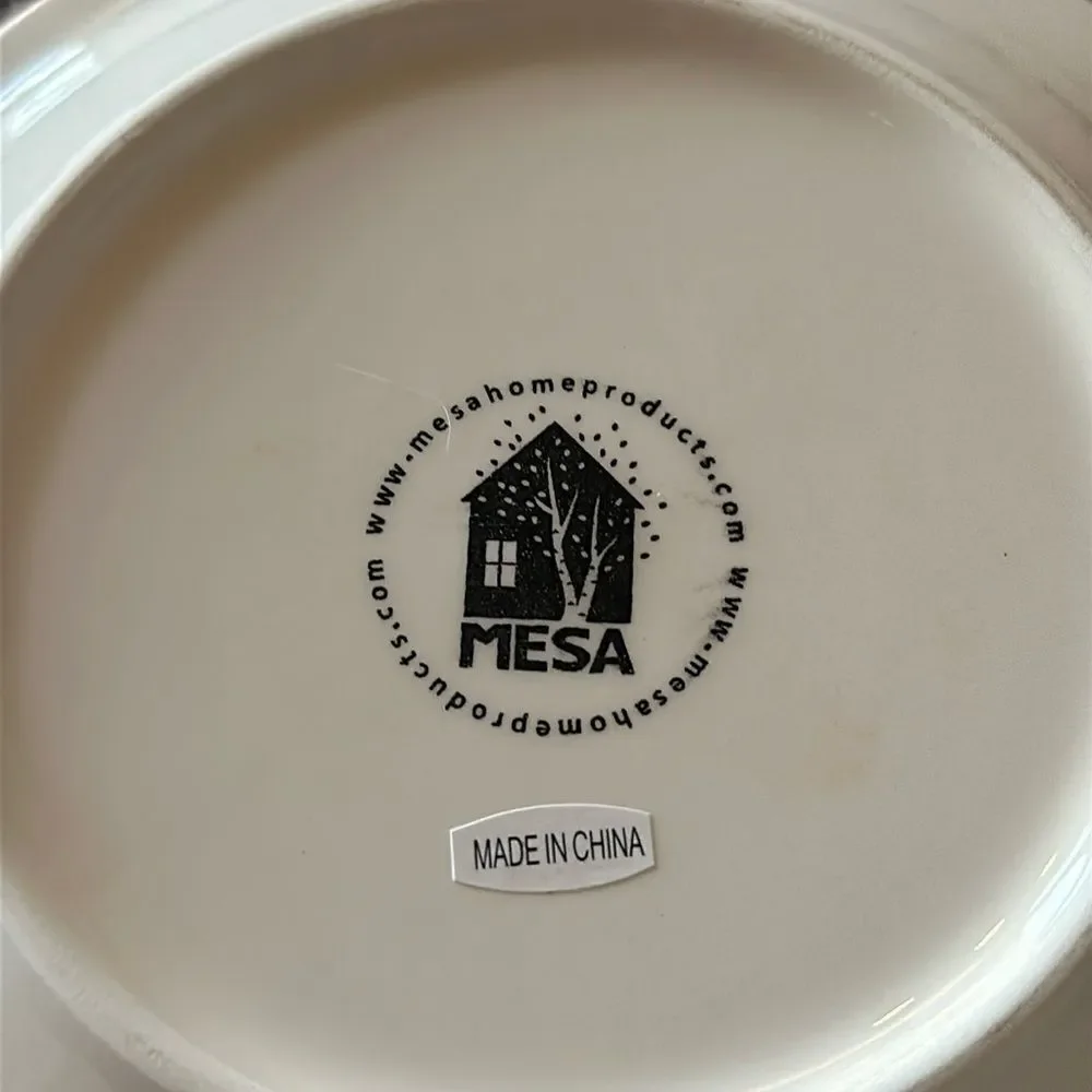 Mesa Home Products Floral Salad/Dessert Dishes Set of Four